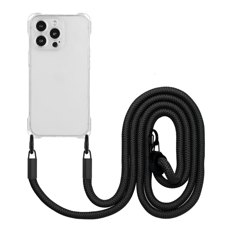 Four-corner Shockproof TPU Phone Case with Lanyard, For iPhone 12 Pro Max, For iPhone 12 Pro, For iPhone 11 Pro Max, For iPhone 11