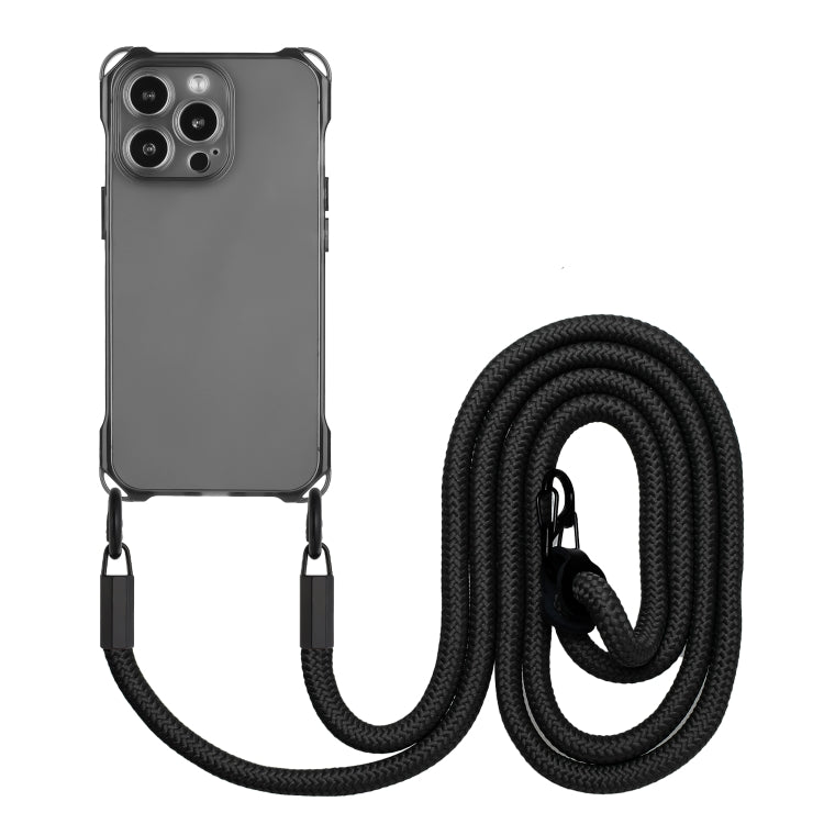 Four-corner Shockproof TPU Phone Case with Lanyard, For iPhone 12 Pro Max, For iPhone 12 Pro, For iPhone 11 Pro Max, For iPhone 11