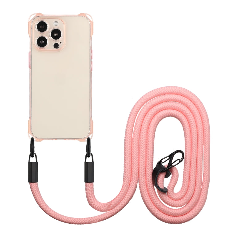Four-corner Shockproof TPU Phone Case with Lanyard, For iPhone 12 Pro Max, For iPhone 12 Pro, For iPhone 11 Pro Max, For iPhone 11