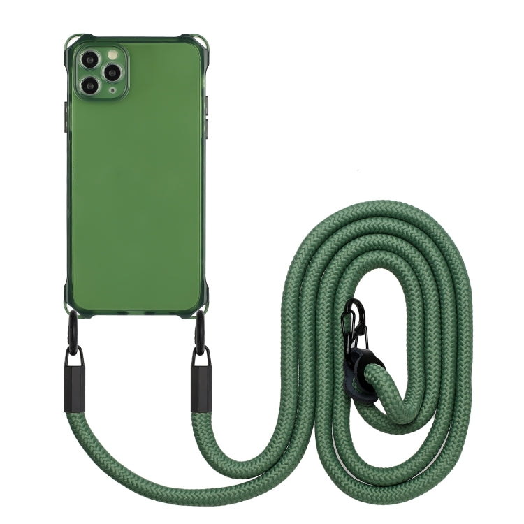 Four-corner Shockproof TPU Phone Case with Lanyard, For iPhone 12 Pro Max, For iPhone 12 Pro, For iPhone 11 Pro Max, For iPhone 11