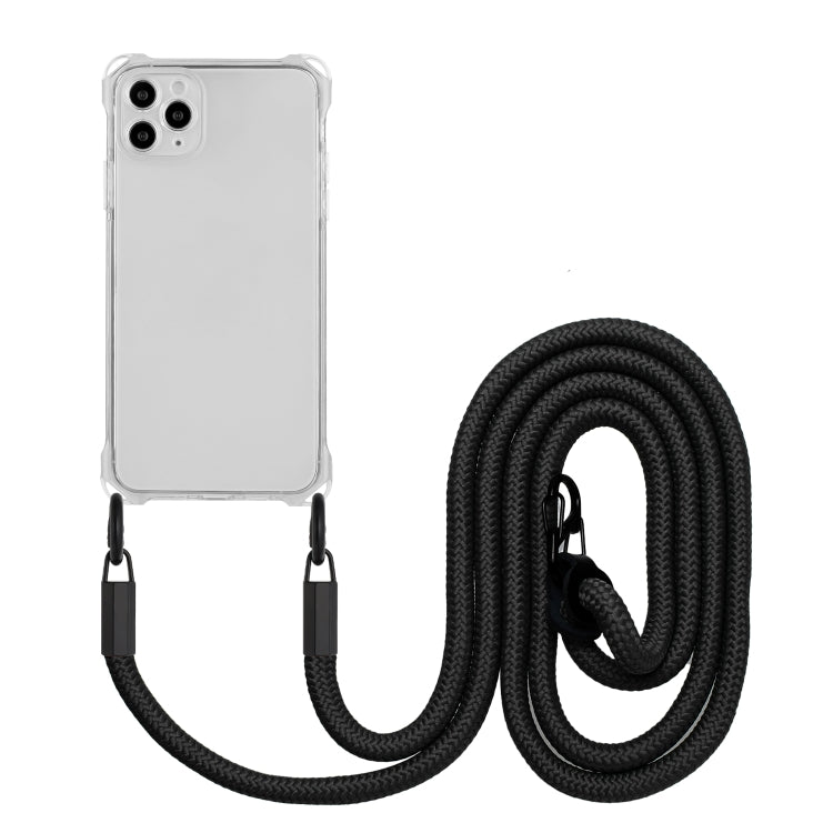Four-corner Shockproof TPU Phone Case with Lanyard, For iPhone 12 Pro Max, For iPhone 12 Pro, For iPhone 11 Pro Max, For iPhone 11