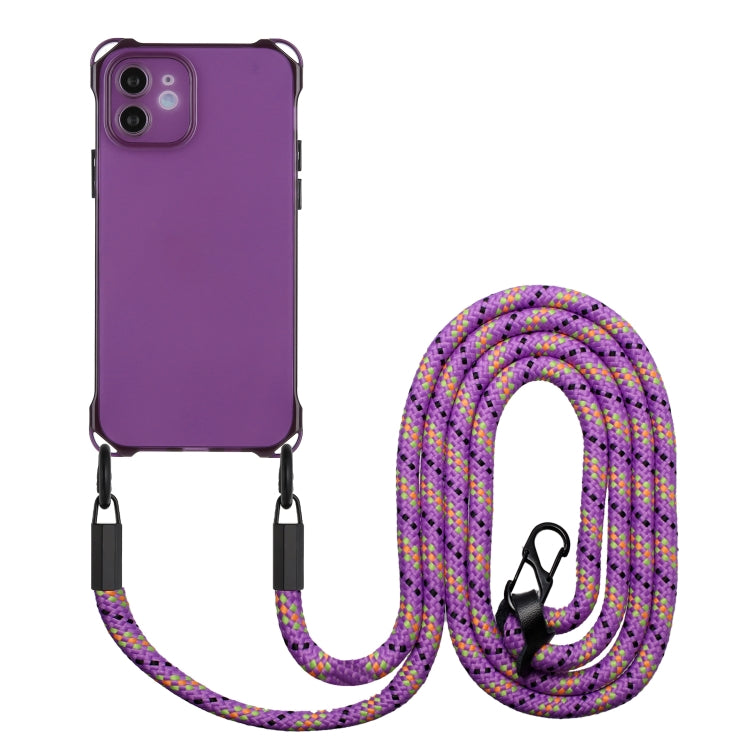 Four-corner Shockproof TPU Phone Case with Lanyard, For iPhone 12 Pro Max, For iPhone 12 Pro, For iPhone 11 Pro Max, For iPhone 11