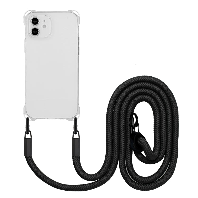 Four-corner Shockproof TPU Phone Case with Lanyard, For iPhone 12 Pro Max, For iPhone 12 Pro, For iPhone 11 Pro Max, For iPhone 11