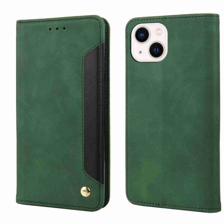Skin Feel Splicing Leather Phone Case