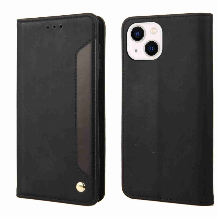 Skin Feel Splicing Leather Phone Case