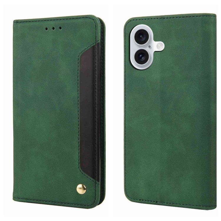 Skin Feel Splicing Leather Phone Case