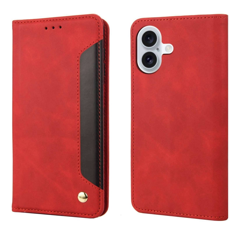 Skin Feel Splicing Leather Phone Case