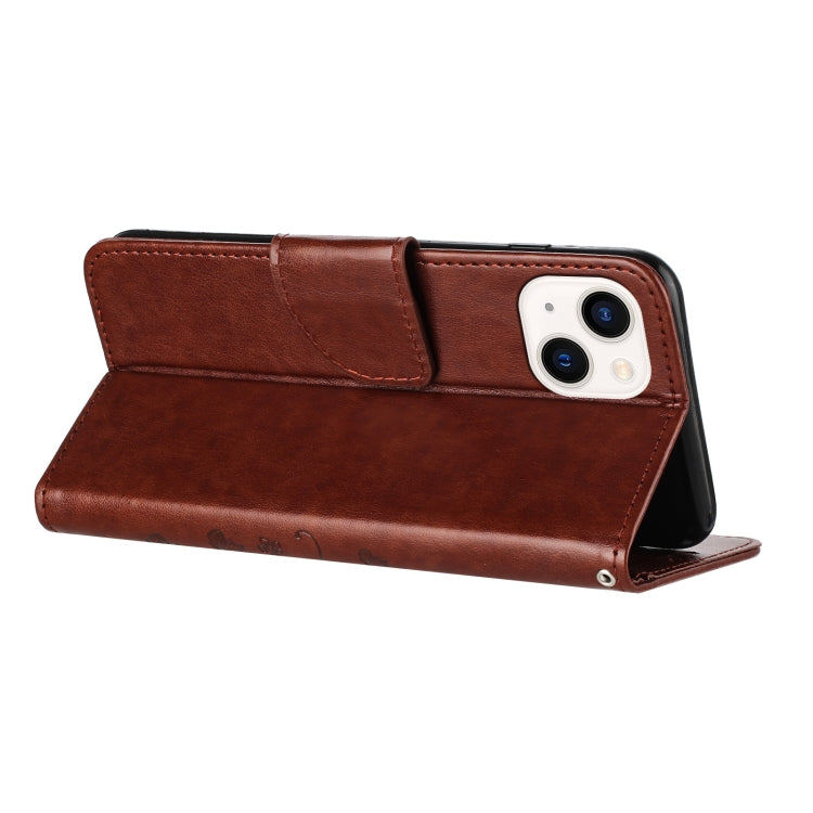 Butterfly Flower Pattern Flip Leather Phone Case