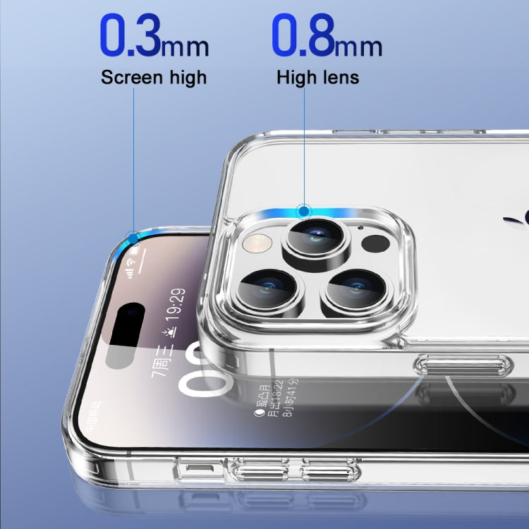 جراب هاتف TOTU PC-04 Crystal Shield Series TPU + PC، لهاتف iPhone 15 Pro Max، لهاتف iPhone 15 Pro، لهاتف iPhone 15 Plus