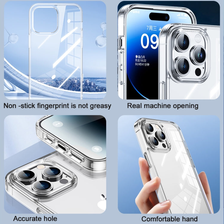 جراب هاتف TOTU PC-04 Crystal Shield Series TPU + PC، لهاتف iPhone 15 Pro Max، لهاتف iPhone 15 Pro، لهاتف iPhone 15 Plus