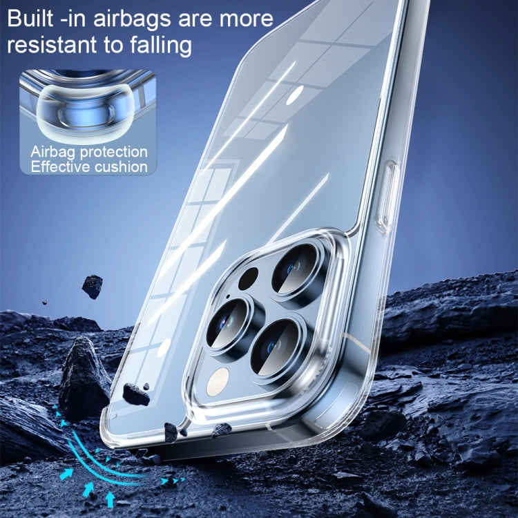جراب هاتف TOTU PC-04 Crystal Shield Series TPU + PC، لهاتف iPhone 15 Pro Max، لهاتف iPhone 15 Pro، لهاتف iPhone 15 Plus