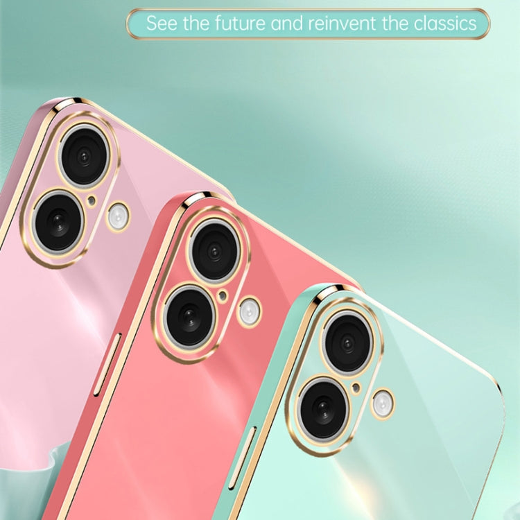 XINLI Straight Edge 6D Electroplate TPU Phone Case