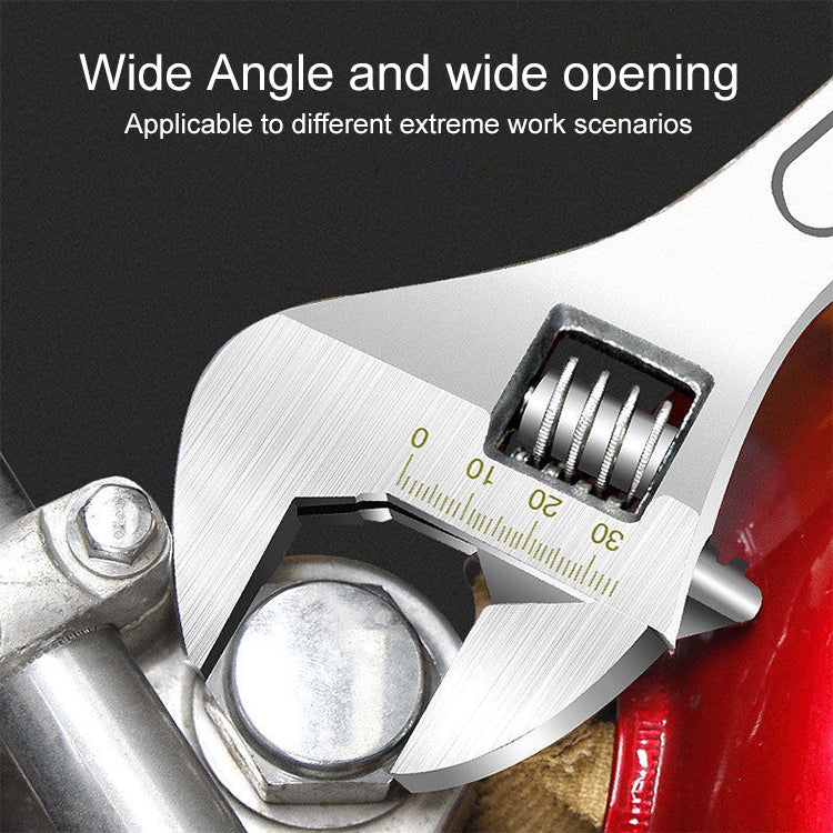 Adjustable Wrench Overall Quenched Finely Polished Chrome Plated Manual Huhui Adjustable Wrench Handle, 8 inch, 12 inch