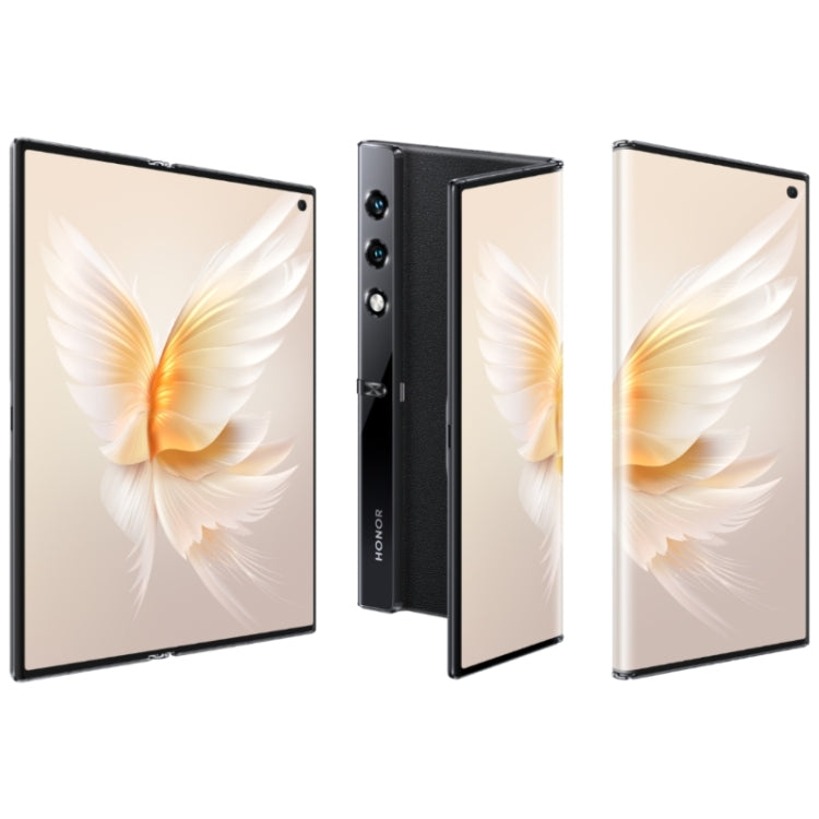 هاتف Honor V Purse 5G، بصمة جانبية، 7.71 بوصة + 6.45 بوصة MagicOS 7.2، معالج Qualcomm Snapdragon 778G ثماني النواة، شبكة: 5G، OTG، NFC، لا يدعم Google Play، 16 جيجابايت + 256 جيجابايت، 16 جيجابايت + 512 جيجابايت
