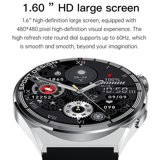 HDT MAX 1.60 inch Black Dial Silicone Band IP68 Waterproof Smart Watch Support Bluetooth Call