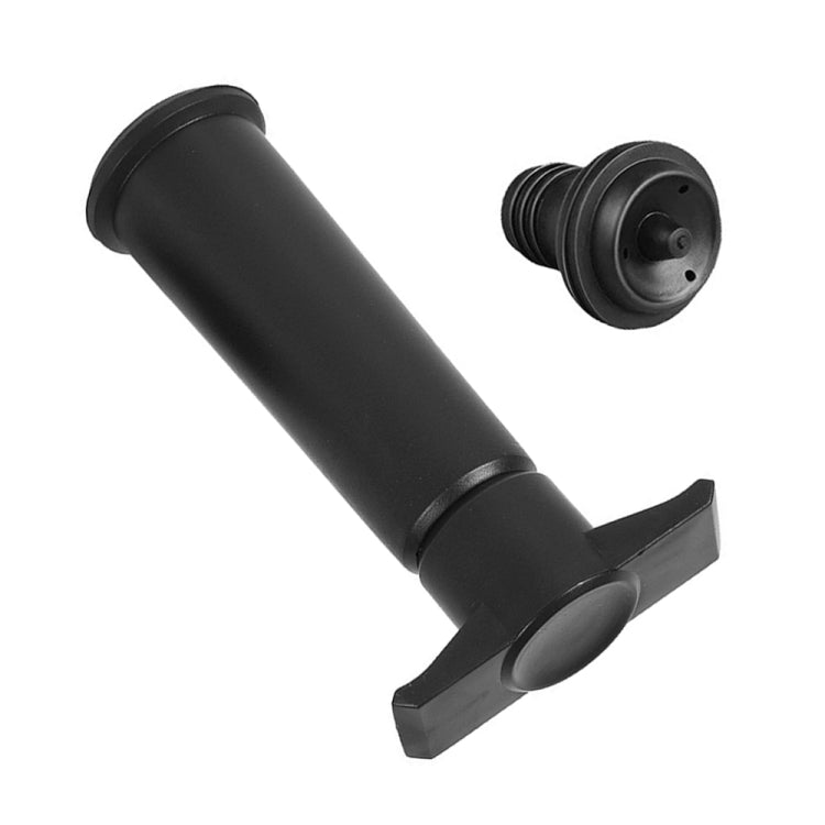 Red Wine Vacuum Pump Freshener Silicone Wine Stopper Set, Black Pump 4-stopper Box