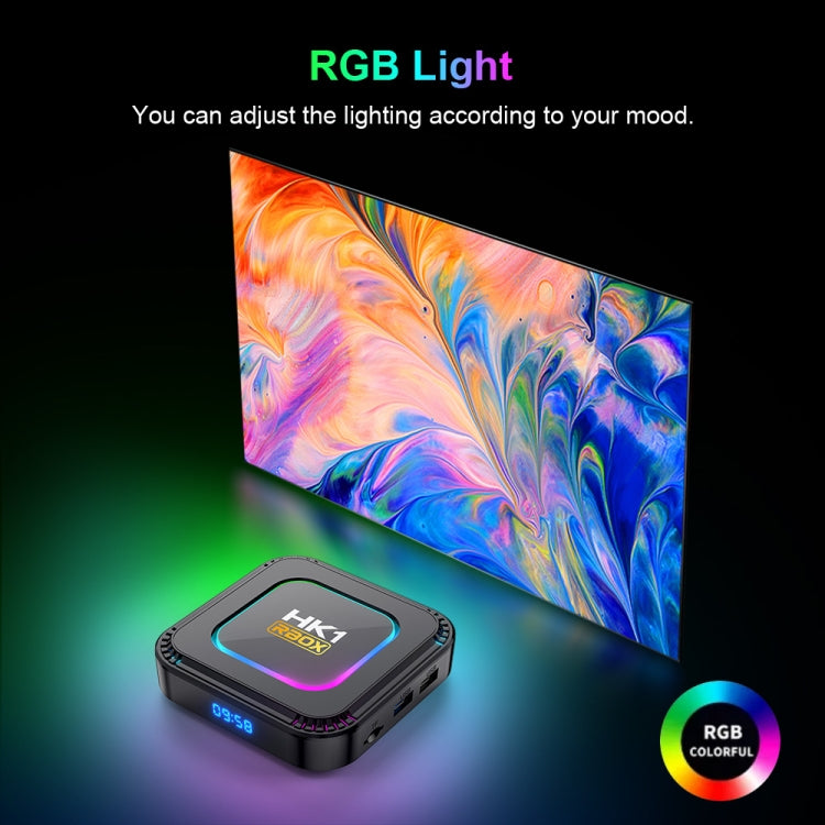 HK1 RBOX K8 8K Android 13.0 Smart TV Box with Remote Control, RK3528 Quad-Core
