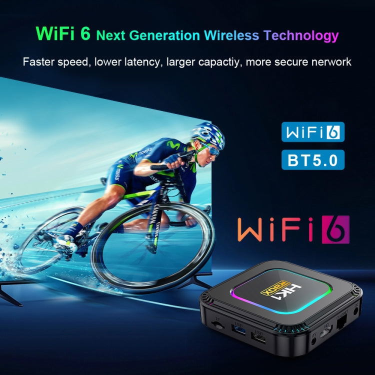 HK1 RBOX K8 8K Android 13.0 Smart TV Box with Remote Control, RK3528 Quad-Core