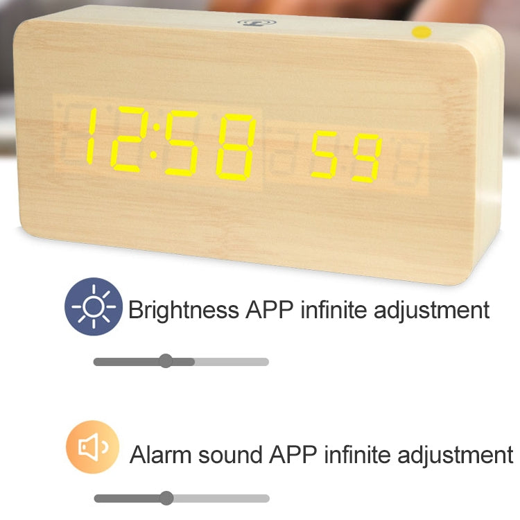 ساعة منبه ذكية LT-1035 مزودة بشاشة LED وتطبيق رقمي