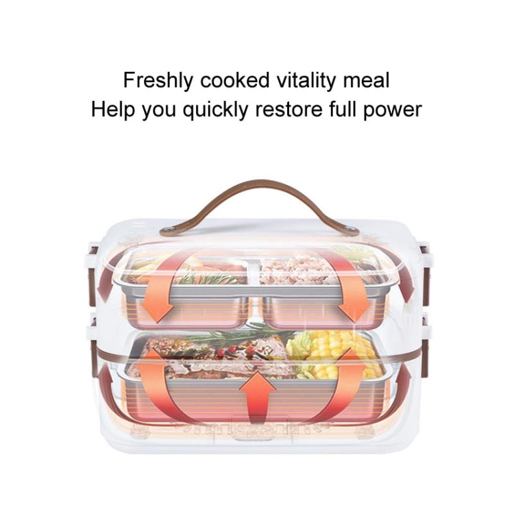 Multi Functional Microwave Oven With Plug-in Electric Cooking Electric Lunch Box, White Single Layer, White Double Layer, Three Layers Of White
