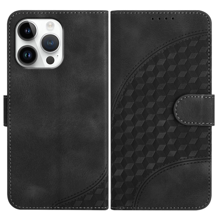 YX0060 Elephant Head Embossed Phone Leather Case with Lanyard, For iPhone 16 Pro Max, For iPhone 16 Pro, For iPhone 16 Plus