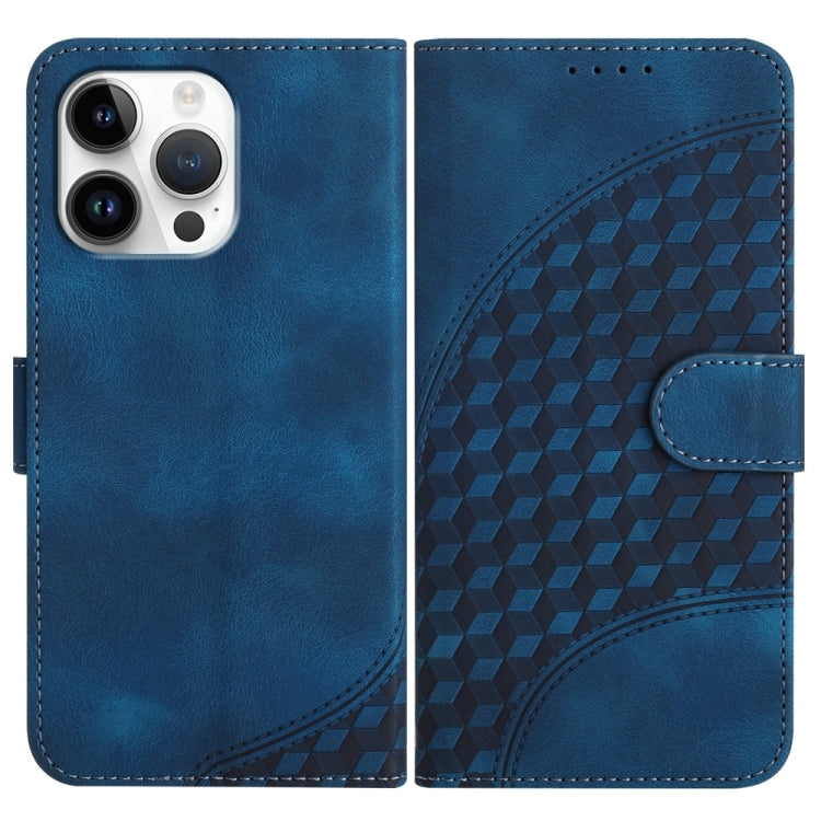 YX0060 Elephant Head Embossed Phone Leather Case with Lanyard, For iPhone 16 Pro Max, For iPhone 16 Pro, For iPhone 16 Plus