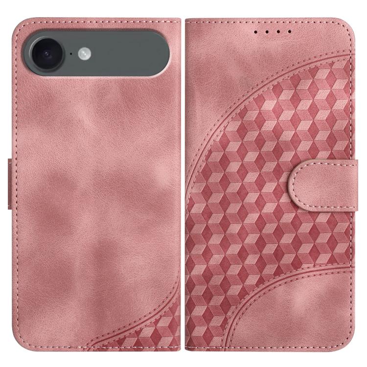 جراب هاتف جلدي منقوش برأس فيل YX0060 مع حبل، مناسب لأجهزة iPhone 17 Pro Max وiPhone 17 Pro وiPhone 17 وiPhone 17 Air وiPhone 16e وiPhone 16 Pro Max