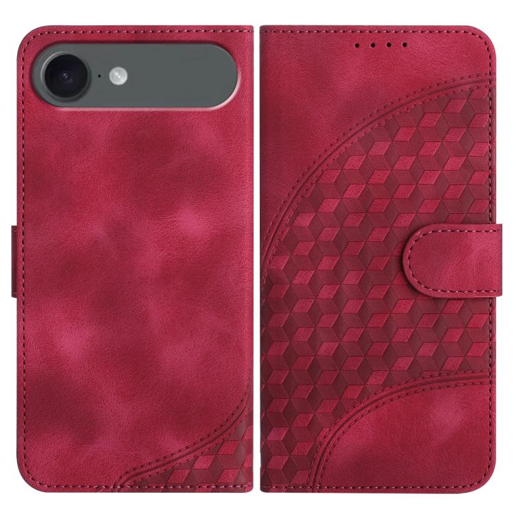 جراب هاتف جلدي منقوش برأس فيل YX0060 مع حبل، مناسب لأجهزة iPhone 17 Pro Max وiPhone 17 Pro وiPhone 17 وiPhone 17 Air وiPhone 16e وiPhone 16 Pro Max