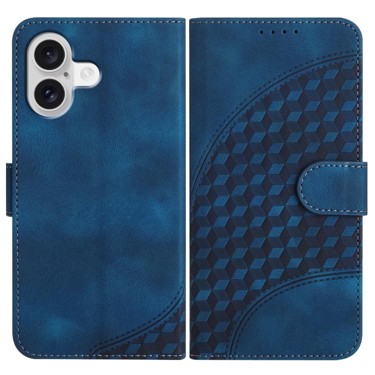جراب هاتف جلدي منقوش برأس فيل YX0060 مع حبل، مناسب لأجهزة iPhone 17 Pro Max وiPhone 17 Pro وiPhone 17 وiPhone 17 Air وiPhone 16e وiPhone 16 Pro Max