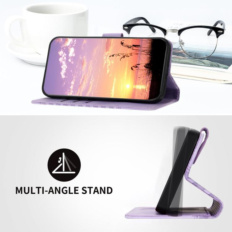 جراب هاتف جلدي منقوش برأس فيل YX0060 مع حبل، مناسب لأجهزة iPhone 17 Pro Max وiPhone 17 Pro وiPhone 17 وiPhone 17 Air وiPhone 16e وiPhone 16 Pro Max