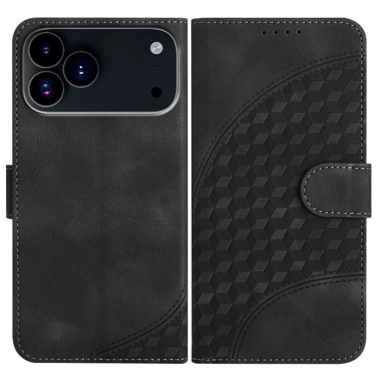 جراب هاتف جلدي منقوش برأس فيل YX0060 مع حبل، مناسب لأجهزة iPhone 17 Pro Max وiPhone 17 Pro وiPhone 17 وiPhone 17 Air وiPhone 16e وiPhone 16 Pro Max