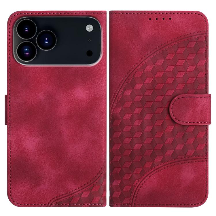 جراب هاتف جلدي منقوش برأس فيل YX0060 مع حبل، مناسب لأجهزة iPhone 17 Pro Max وiPhone 17 Pro وiPhone 17 وiPhone 17 Air وiPhone 16e وiPhone 16 Pro Max