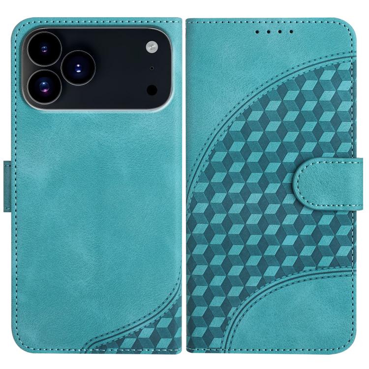 جراب هاتف جلدي منقوش برأس فيل YX0060 مع حبل، مناسب لأجهزة iPhone 17 Pro Max وiPhone 17 Pro وiPhone 17 وiPhone 17 Air وiPhone 16e وiPhone 16 Pro Max