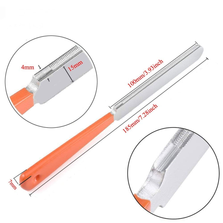 Guitar Neck Measuring Ruler Guitar Sharpening File Guitar Neck Notch Ruler Fret Polishing Pad, Guitar Neck Measuring Ruler