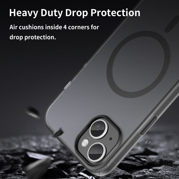 MagSafe Frosted Translucent TPU + PC Full Coverage Phone Case, For iPhone 15 Plus, For iPhone 15, For iPhone 14 Plus, For iPhone 14, For iPhone 14 Pro