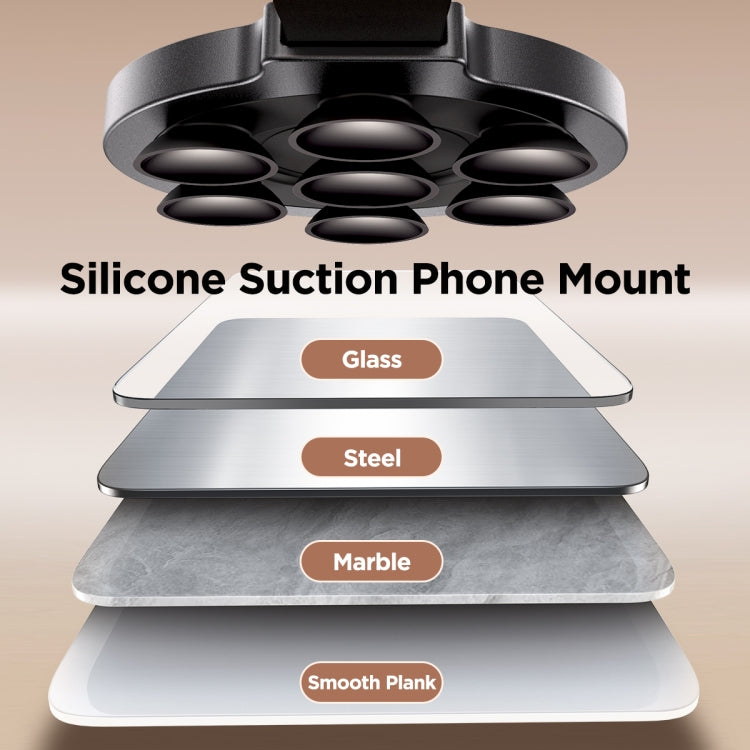 JOYROOM JR-ZS393 Suction Cup Magnetic Phone Holder, JR-ZS393 (Black), JR-ZS393 (Black Orange), JR-ZS393 (White Orange)