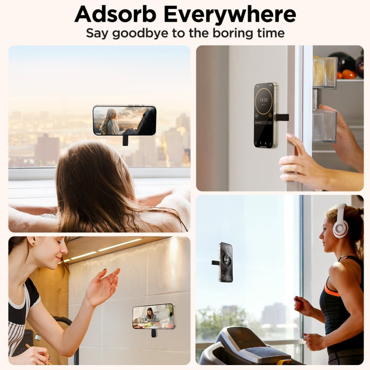 JOYROOM JR-ZS393 Suction Cup Magnetic Phone Holder, JR-ZS393 (Black), JR-ZS393 (Black Orange), JR-ZS393 (White Orange)