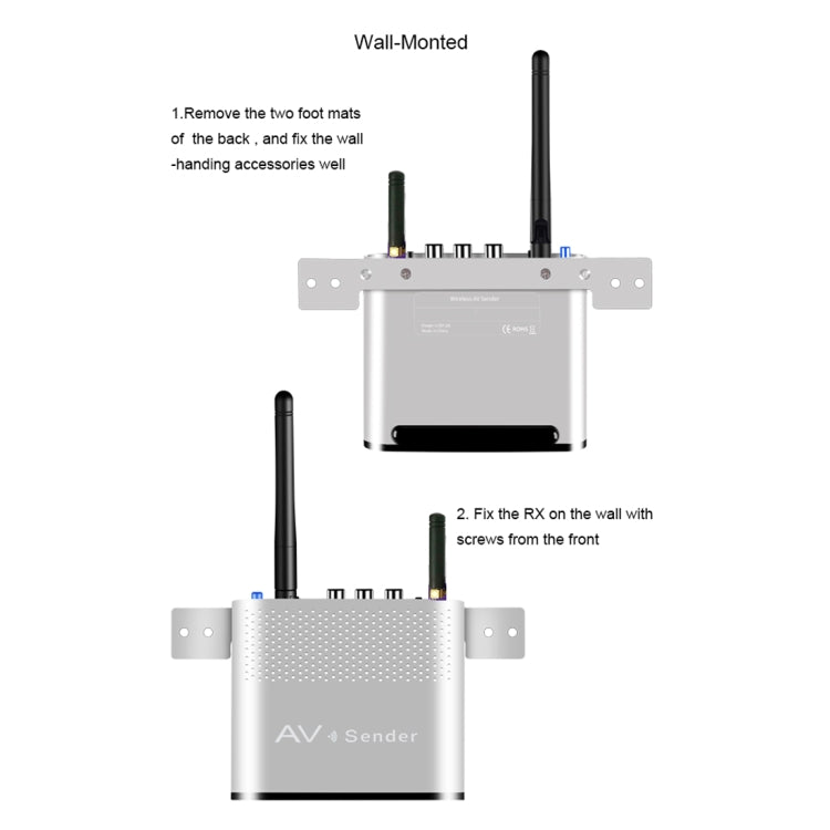 Measy AV230-2 2.4GHz Set-top Box Wireless Audio / Video Transmitter + 2 Receiver, Transmission Distance: 300m,