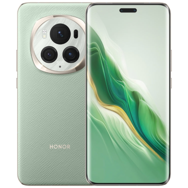 Honor Magic6 Pro، شاشة 6.8 بوصة، Magic OS 8.0، معالج Snapdragon 8 من الجيل الثالث ثماني النواة حتى 3.3 جيجاهرتز، شبكة: 5G، OTG، NFC، يدعم Google Play، 12 جيجابايت + 256 جيجابايت، 16 جيجابايت + 512 جيجابايت، 16 جيجابايت + 1 تيرابايت