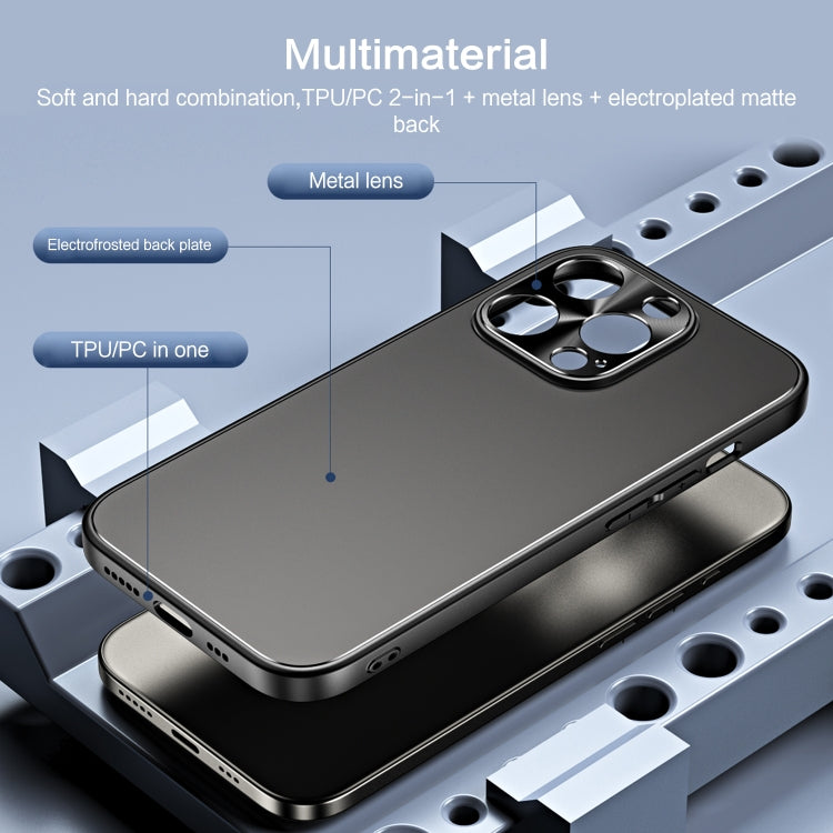 جراب هاتف R-JUST RJ-61 مطلي بالكهرباء من مادة TPU + PC، لهاتف iPhone 12 Pro