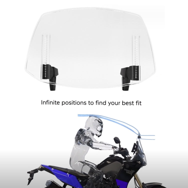 For Kawasaki / Honda / BMW / Yamaha Motorcycle Adjustable Windshield