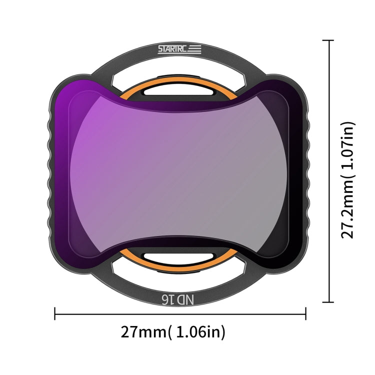 For DJI Avata 2 STARTRC Drone Lens Filter, 3 in 1 ND8/16/32, CPL ND8/16/32/64/256, 4 in 1 ND8/16/32/64