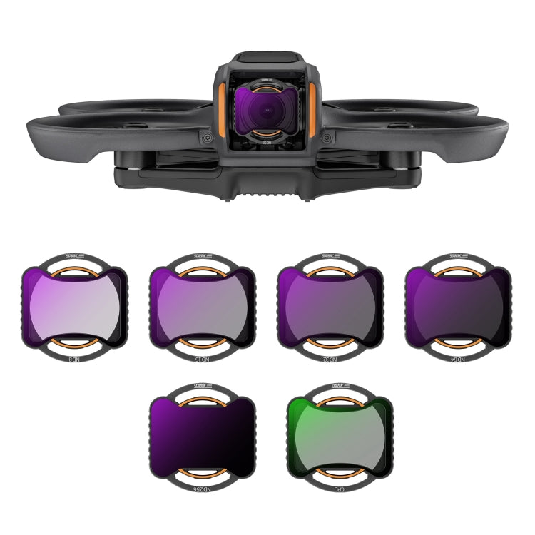 For DJI Avata 2 STARTRC Drone Lens Filter, 3 in 1 ND8/16/32, CPL ND8/16/32/64/256, 4 in 1 ND8/16/32/64