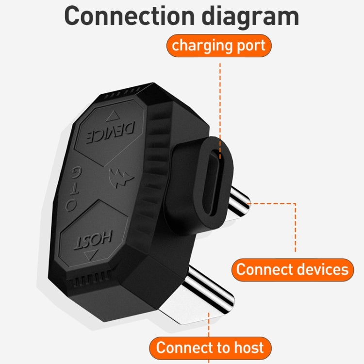Lavalier Microphone U-shaped Charging Adapter OTG Converter
