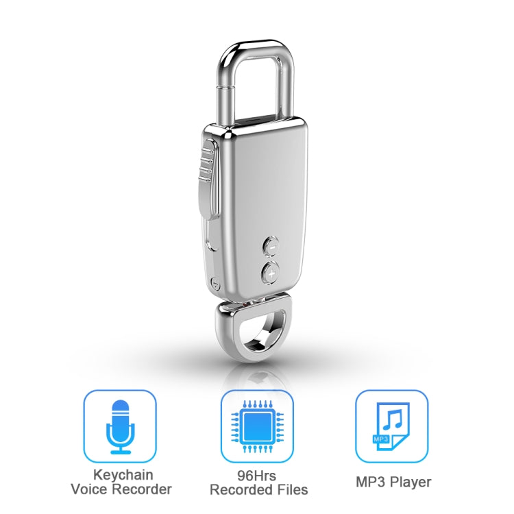 JNN S20 Zinc Alloy Keychain Voice Recorder