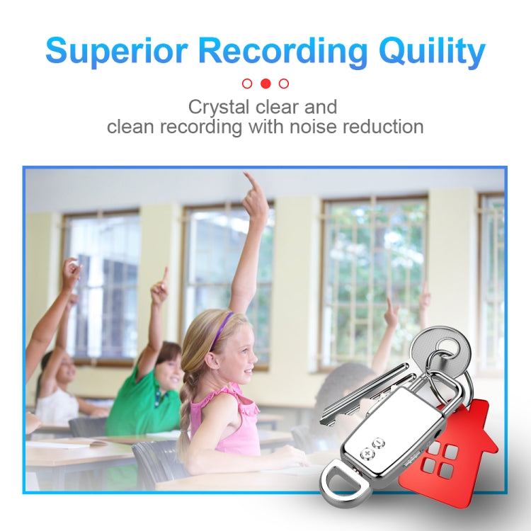 JNN S20 Zinc Alloy Keychain Voice Recorder