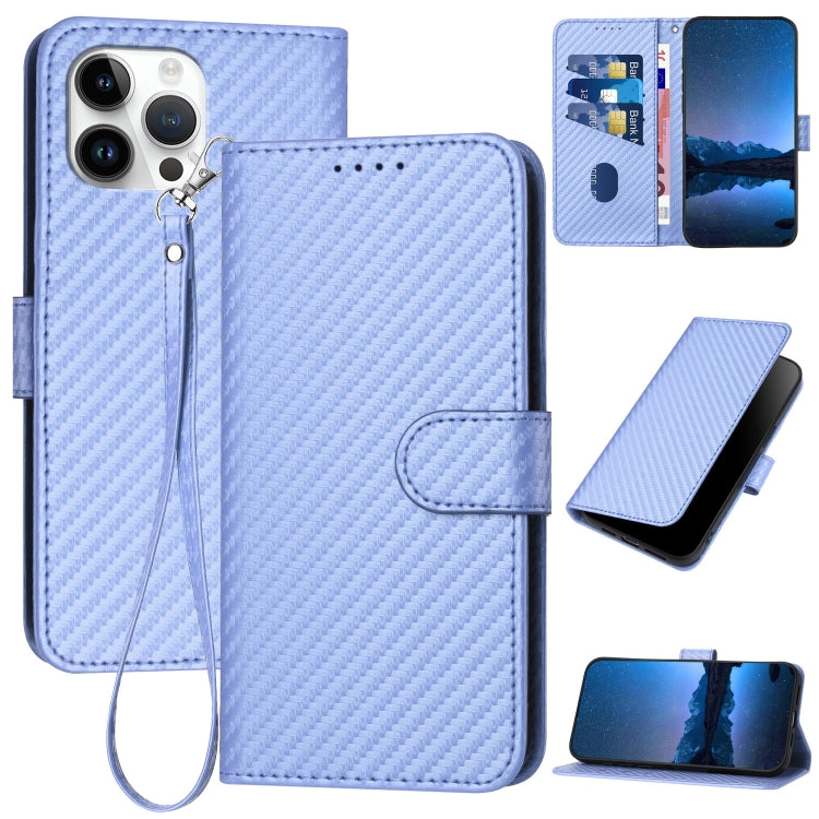 جراب هاتف YX0070 من ألياف الكربون مع مشبك جلدي وحزام، مناسب لأجهزة iPhone 13 Pro Max وiPhone 13 Pro وiPhone 13 وiPhone 13 mini وiPhone 12 / 12 Pro وiPhone 12 Pro Max