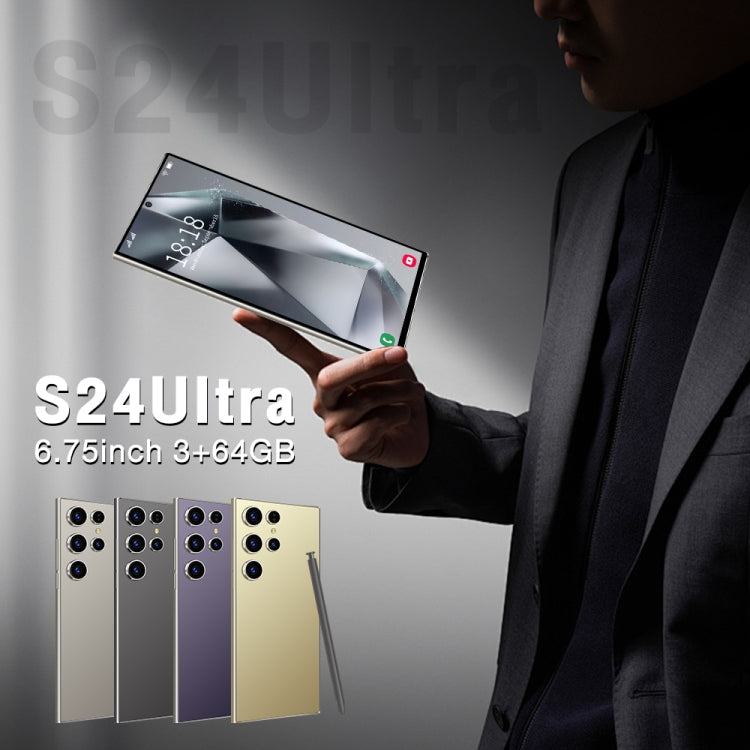 S24 Ultra / L26A، شاشة 6.75 بوصة، أندرويد 8.1 MTK6753 ثماني النواة، شبكة: 4G، ثنائي الشريحة، 3 جيجابايت + 64 جيجابايت