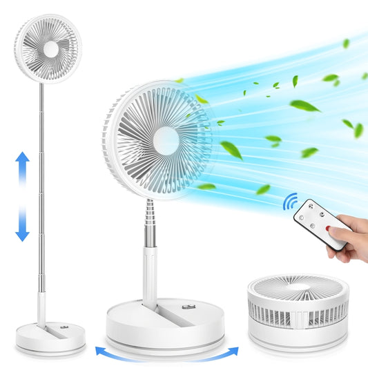 F9 Folding Adjustable Height Desktop Electric Fan