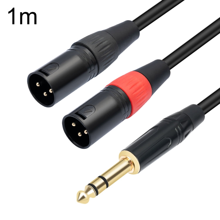 TC145YXK108RE-10 6.35mm 1/4 TRS Male to Dual XLR Male Audio Cable